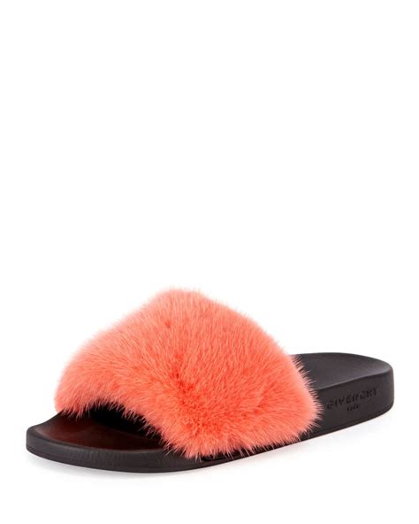 givenchy mink slides neiman marcus|neiman marcus givenchy.